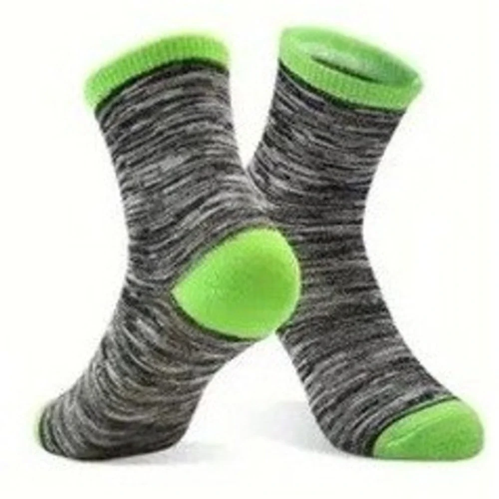 Sports Casual Crew Socks 7-10 YO Boys Retro Striped Soft Anti-slip‎ Youth NEW